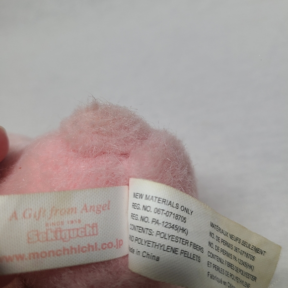 Monchhichi Bebichhichi Plush Doll Stuffed Toy Pink Sekiguchi RARE - Picture 4 of 9
